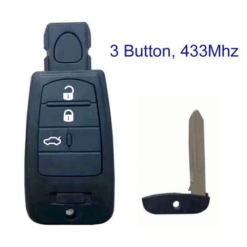 MK330002 3 Button 433MHZ Smart Remote Key for FIAT Viaggio Ottimo Auto Car Key Fob