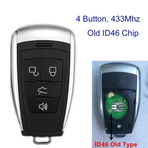 MK060004 OEM 4 Button 433Mhz Smart Key for Baic senova X55 X25 X35 X65 X55 X7 D70 D60 D50 Car Remote Key key With Old  ID46Chip Keyless Go