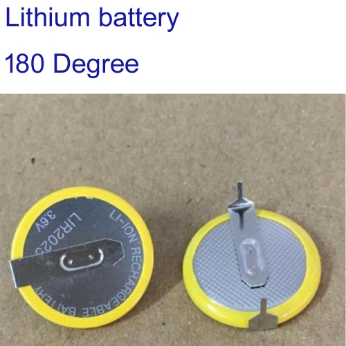 KT00072 180 degree welding foot button battery LIR2025 foot battery 3V lithium battery