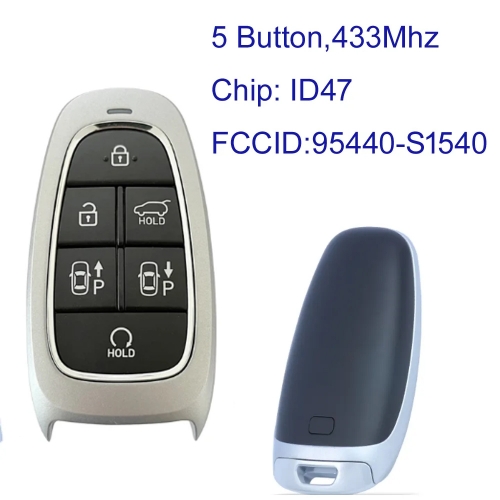 MK130269 5 Button 433MHz Smart Key for H-yundai Santa Fe 2021 Remote FCCID 95440-S1540 Keyless Go