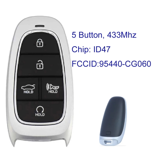 MK140406 5 Button 433MHz Smart Key for H-yundai Staria 2022 Remote FCCID 95440-CG060 Keyless Go