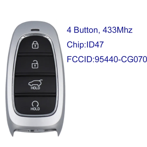 MK140429 4 Button 433MHz Smart Key for H-yundai Staria 2021 Remote FCC ID: TQ8-FOB-4F26 P/N: 95440-CG070 Keyless Go with ID47 Chip Auto Car Key