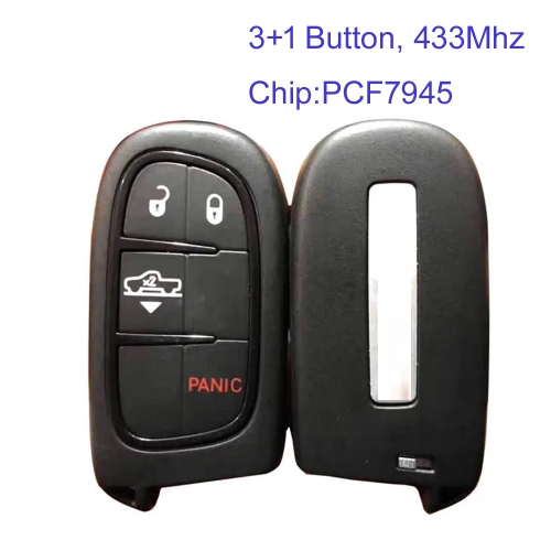 MK310003 Original 3+1 button 433MHZ Smart Remote Key for Dodge RAM PCF7945 GQ4-54T Keyless Fob