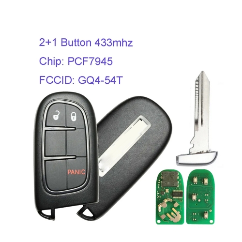 MK310039 Original 2+1 Button 433MHZ Smart Key for DODGE RAM 2013-2017 Keyless Go PCF7945 GQ4-54T Proximity Key