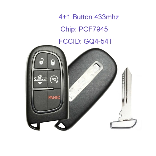 MK310038 Original 4+1 Button 433MHZ Smart Remote Key for Dodge RAM 2013-2017  GQ4-54T PCF7945 Chip Remote Car Key