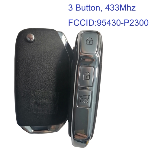 MK130293 3 Button 433mhz Flip Key for KIA Sorento 2021 Auto Car Key Fob With 4A Chip 95430-P2300