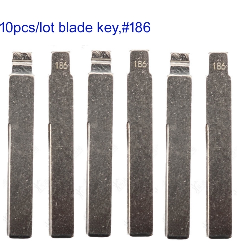 FS670003 10Pcs Universal Car Key Blank Blade Flip Car Key Blade for JAC #186