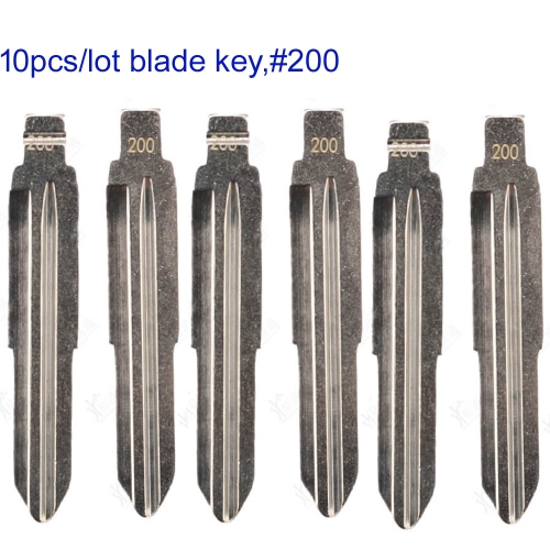 FS360007 10pcs/Lot Uncut Flip Key Metal Blade Key for Isuzu Flip Remote Replacement Blade #200 Right Groove
