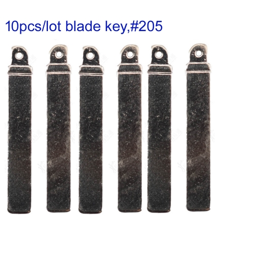 FS13005110pcs/Lot  Key Blade for Huyndai Kia KX3 Remote Key Replacement  #205 Metal Blade Key