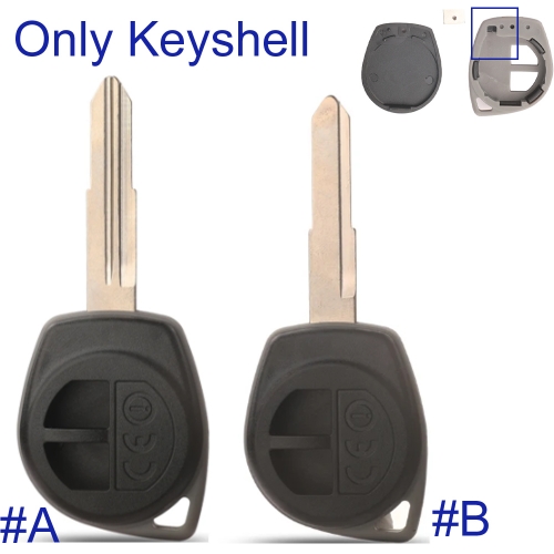 FS350042 2 Button Key Shell House Cover Remote Control Key Case for S-uzuki Swift Grand SX4 Liana Aerio Car Key Shell Replacement Without Inside Rubbe