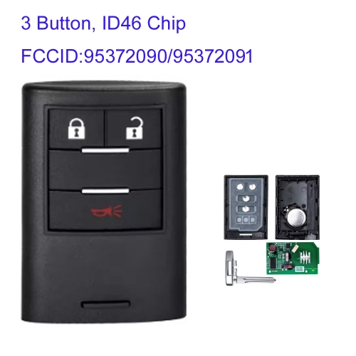 MK280189 2+1 Button 434Mhz FSK Remote Flip Key for C-hevrolet Holden GM Captiva 2014-2018 Auto Key Fob With ID46 Chip FCCID:95372090/95372091
