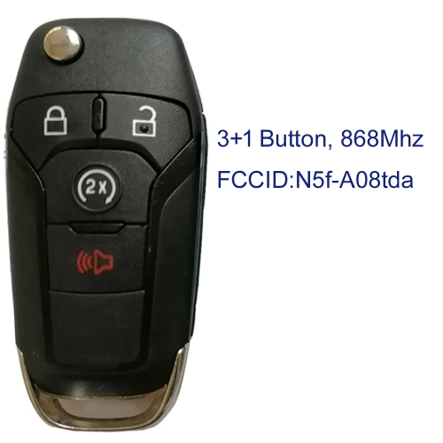 MK160228 3+1 Buttton 868MHz Remote Key for Ford F-150 F-350 F-450 F-550 Ranger Raptor 164-R8134 N5f-A08tda with ID49 Chip