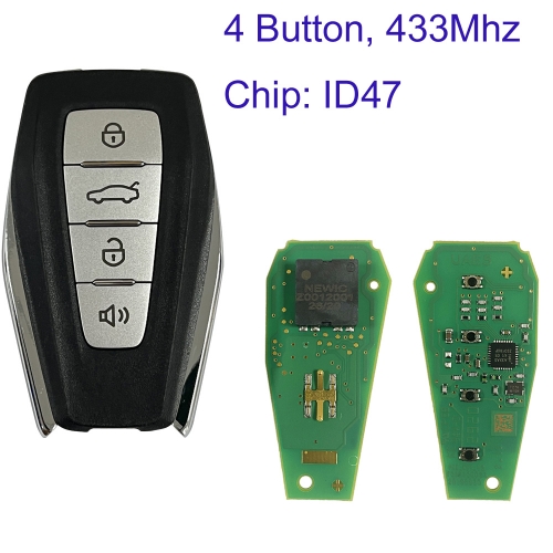 MK080068 OEM 4Button 434MHZ Smart Key for Geely Okavango Azkarra Atlas Coolray Monjaro KX11 Emgrand X7 X3 S1 Auto Car Key Fob With ID47 Chip MK080068 OEM 4Button 434MHZ Smart Key for Geely Okavango Azkarra Atlas Coolray Monjaro KX11 Emgrand X7 X3 S1 Auto Car Key Fob With ID47 Chip