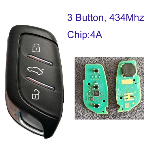 MK380006 3 Button 433MHz Smart Key Remote for Roewe 3RD RX5 D7 RX5 Auto Car Key Fob with 4A Chip MK380006 3 Button 433MHz Smart Key Remote for Roewe 3RD RX5 D7 RX5 Auto Car Key Fob with 4A Chip