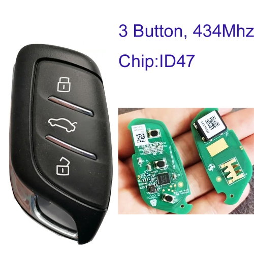 MK380004 3 Button 433MHz Smart Key Remote for Roewe RX3 I5 Auto Car Key Fob with ID47Chip MK380004 3 Button 433MHz Smart Key Remote for Roewe RX3 I5 Auto Car Key Fob with ID47Chip