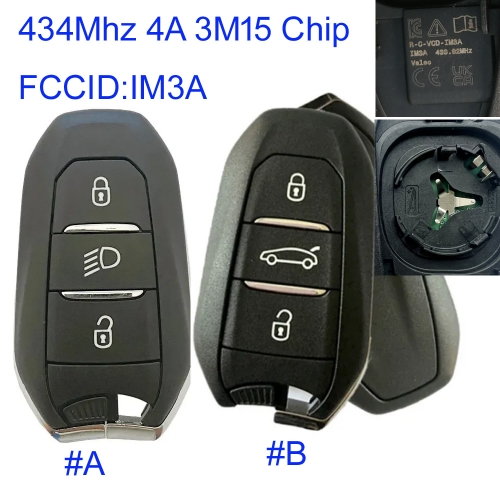 MK300112 3 Button 433.92mhz Remote Control Smart Key for Jeep Renegade Avenger 2023 NCF29 Chip IM3A Auto Car Key Fob