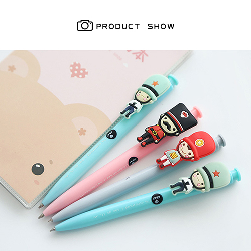 PVC soft plastic pen, plastic three-dimensional cartoon pen