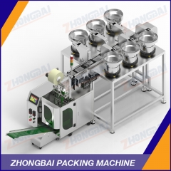 Screw Packing Machine with Six Bowls Chain Conveyor