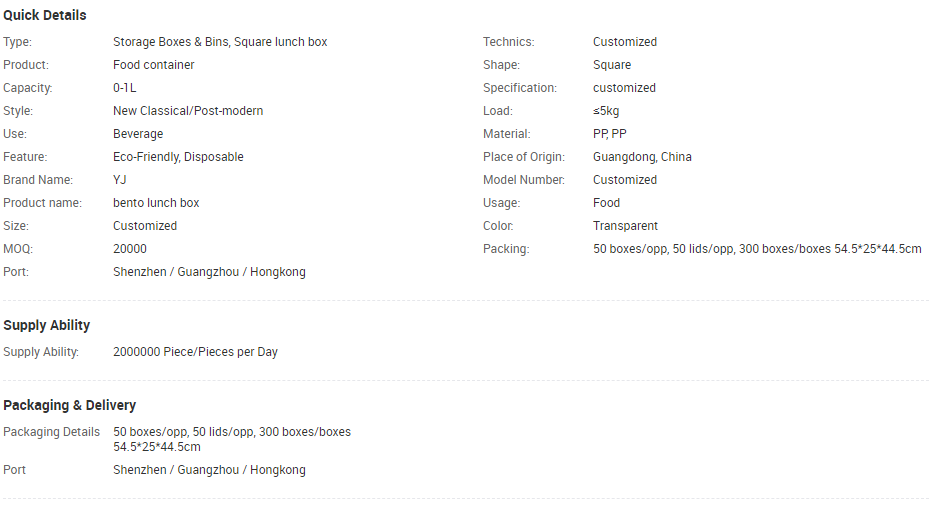 China supplier new product disposable take away plastic salad bowl with lid