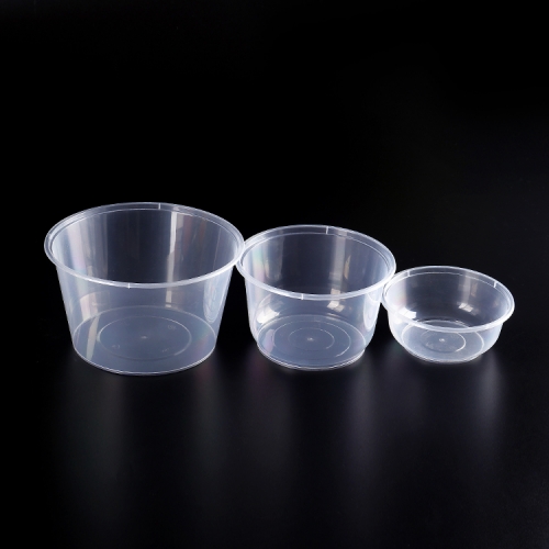 Plastic disposable round soup bowl 500ml