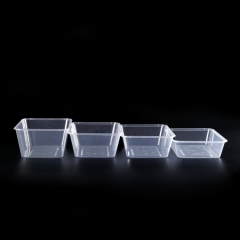 PP rectangle take away food container with lid