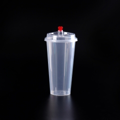 500ML pp disposable injection cup for milky tea or fruit juice