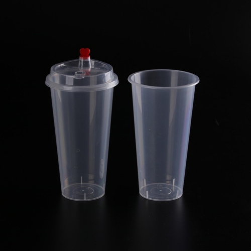 中国专业批发水ps透明一次性便宜塑料长饮杯