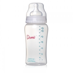 Wholesale 100z arc wide-mouth milk bottle baby breast feeding milk bottle