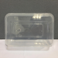 Plastic take away microwave food container