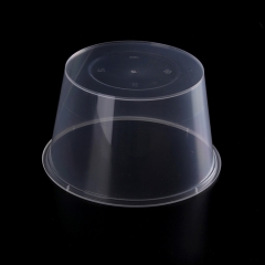一次性环保透明包装带盖塑料沙拉碗