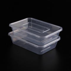 Disposable rectangular disposable injection pp plastic food containers