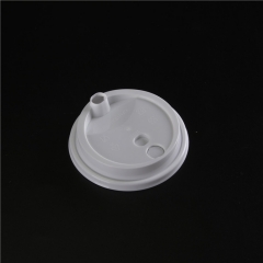 High Quality Transparent plastic red heart arch cup lid