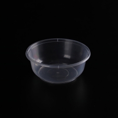 Custom Round Reusable Washing White Pp Plastic Bowl With Lid