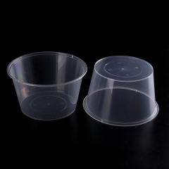 高品质圆形PP沙拉塑料碗，适合儿童或野餐