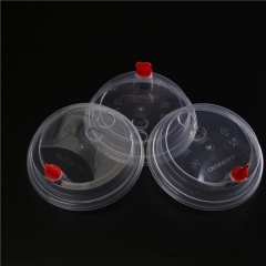 中国供应商塑料圆顶盖/带盖塑料咖啡杯/带圆顶盖的塑料杯