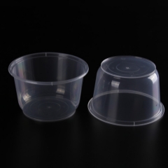 High Quality round shape food grade pp plastic bowl for meal