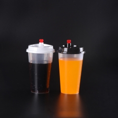 Wholesale disposable bubble tea milk tea plastic cups