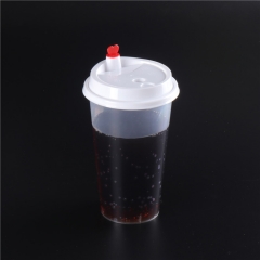 OEM disposable transparent packaging plastic PP injection cup milk tea cup