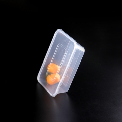 Environmentally friendly PP deep rectangular food container, microwave plastic food container