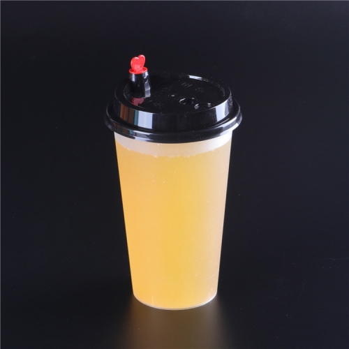 disposable pp plastic clamshell,boba tea cup with lids,feiyang95mm plastic cup lid