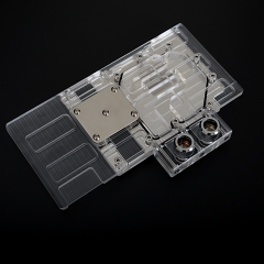 Syscooling transparent acrylic full coverage water block for clear GTX970 hall of fame graphic GPU water block