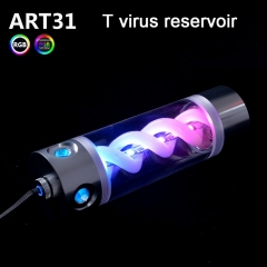 Syscooling ART31 water cooling coolant resrvoir transparent T virus reservoir with RGB light