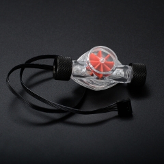 Syscooling 2016 new water flow indicator with led light red impeller