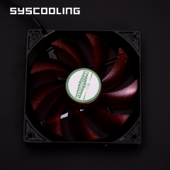 Syscooling 120mm silent fan DC12V water cooling fan pc with colored Led lights