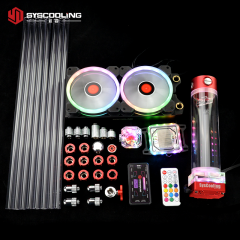 Syscooling PC water cooling kit for AMD AM4 ryzen CPU socket 240mm copper radiator RGB support