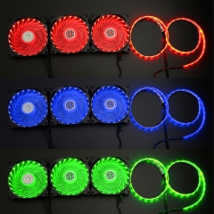Syscooling colorful control system with 3 120mm fans 21 lights