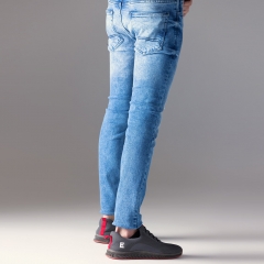 Men blue jeans pants custom