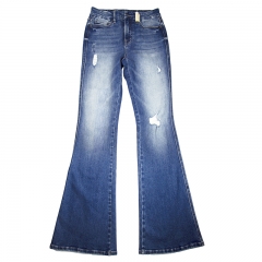 Ripped Flare Women Jeans