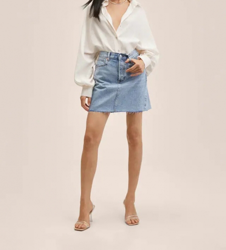 High Waist Slim Sexy Short Jean Skirt