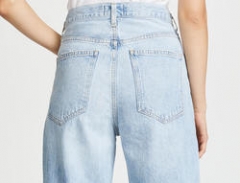 women straight Jeans with Crisscross